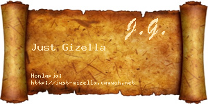 Just Gizella névjegykártya